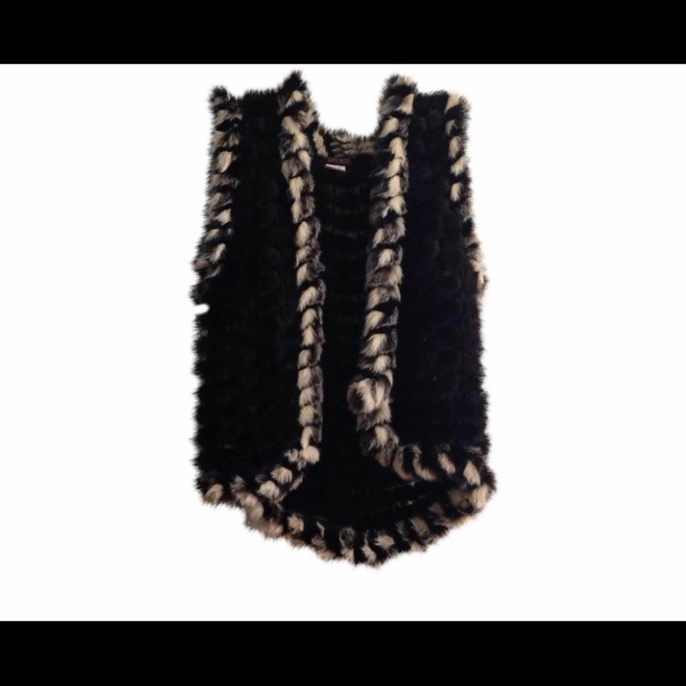 Lorenzo mink and rabbit fur vest